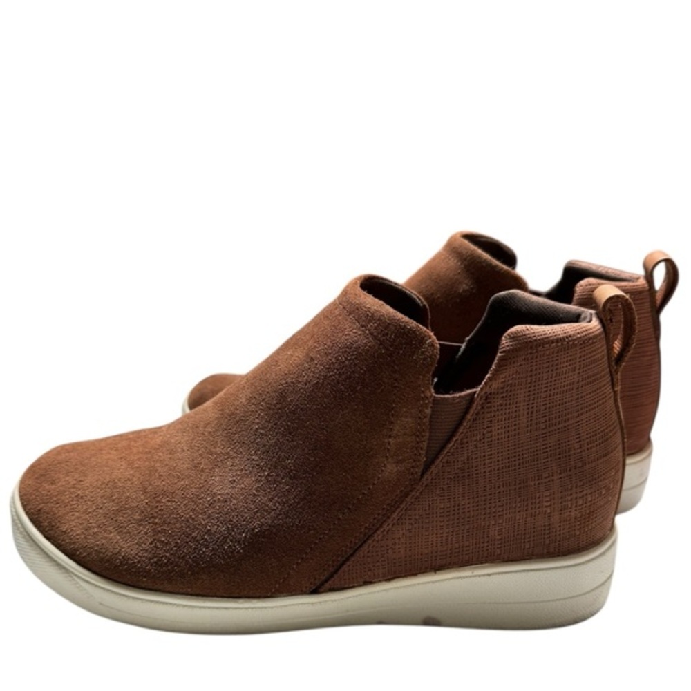 Ryka women’s Vera 2 tan brown leather wedge boot ankle sneaker 9.5
